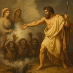 Mutta Kronoksen poika ja muut kuolemattomat, syntyneet kaunishiuksisen Rhean ja Kronoksen rakkaudesta, toivat heidät takaisin valoon.